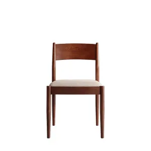 VALOMA - Fabric & Oak Set of 2 Dining Chairs by European Lifestyle, a Dining Chairs for sale on Style Sourcebook