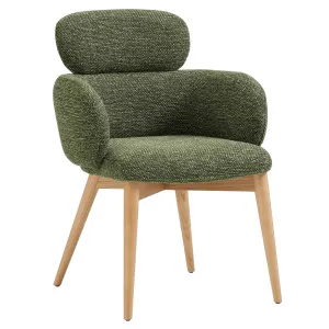FLORE - Fabric & Oak Set of 2 Dining Chairs by European Lifestyle, a Dining Chairs for sale on Style Sourcebook