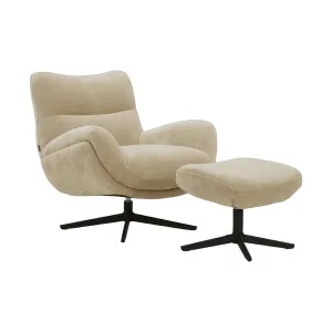 LEIA - Swivel Armchair with Footrest by European Lifestyle, a Chairs for sale on Style Sourcebook