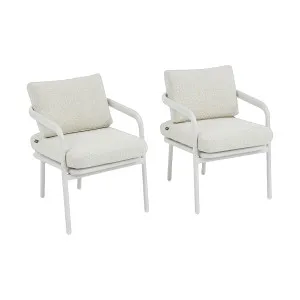 NAZARE - Aluminium Set of 2 Outdoor Chairs by European Lifestyle, a Outdoor Chairs for sale on Style Sourcebook