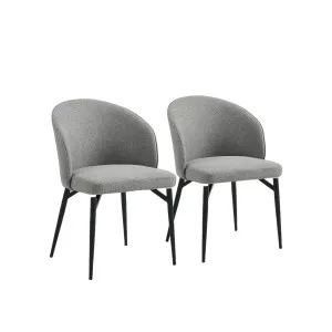 SPINNE - Fabric & Metal Set of 2 Dining Chairs by European Lifestyle, a Dining Chairs for sale on Style Sourcebook