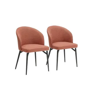 SPINNE - Fabric & Metal Set of 2 Dining Chairs by European Lifestyle, a Dining Chairs for sale on Style Sourcebook