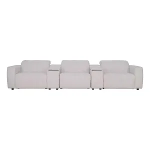 Nevada 3 Seater Recliner  Sofa + 2 Consoles in Domino Marshmallow by OZ Design, a Sofas for sale on Style Sourcebook