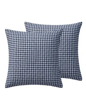 Gingham Blackberry Jam European Pillowcase Pair by null, a Cushions, Decorative Pillows for sale on Style Sourcebook