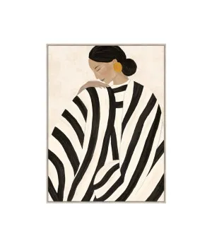 Monochrome Grace Wall Art Canvas 120cm x 80cm by Luxe Mirrors, a Prints for sale on Style Sourcebook