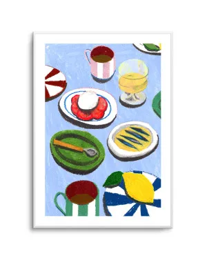 Med Table-Insta by Laura Page by oliveetoriel.com, a Prints for sale on Style Sourcebook