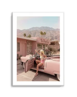 Palm Springs Pink Cadillac II by oliveetoriel.com, a Prints for sale on Style Sourcebook