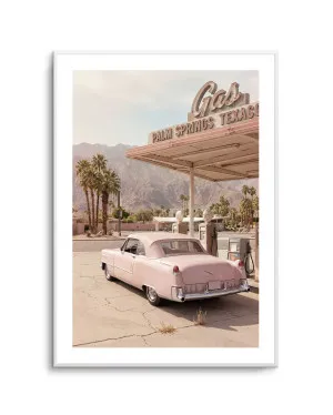 Palm Springs Pink Cadillac III by oliveetoriel.com, a Prints for sale on Style Sourcebook