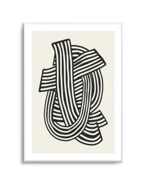 Striped Abstract In Black by Little Dean by oliveetoriel.com, a Prints for sale on Style Sourcebook