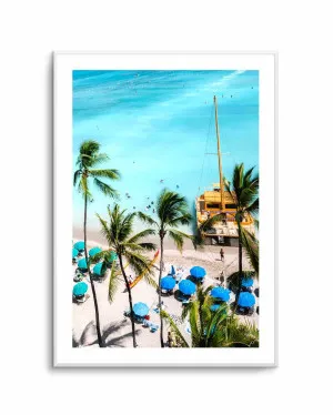 Waikiki Beach II by Teigan Geercke by oliveetoriel.com, a Prints for sale on Style Sourcebook