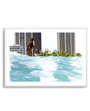 Waikiki Beach Surf Club by Teigan Geercke by oliveetoriel.com, a Prints for sale on Style Sourcebook