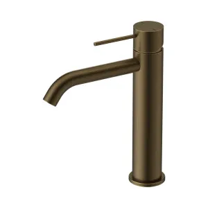 Mecca Mid Tall Basin Mixer Tumbled Antique Brass by NERO, a Bathroom Taps & Mixers for sale on Style Sourcebook