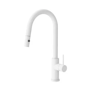 Mecca Pull Out Sink Mixer With Vegie Spray Function Matte White by NERO, a Kitchen Taps & Mixers for sale on Style Sourcebook