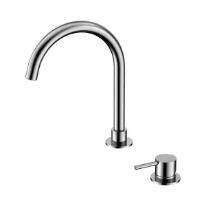 Mecca Hob Basin Mixer Round Swivel Spout Chrome by NERO, a Bathroom Taps & Mixers for sale on Style Sourcebook
