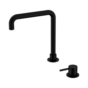 Mecca Hob Basin Mixer Square Swivel Spout Matte Black by NERO, a Bathroom Taps & Mixers for sale on Style Sourcebook