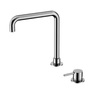 Mecca Hob Basin Mixer Square Swivel Spout Chrome by NERO, a Bathroom Taps & Mixers for sale on Style Sourcebook