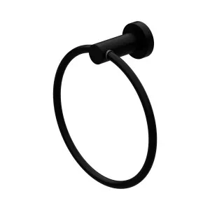Mecca Hand Towel Ring Matte Black by NERO, a Towel Rails for sale on Style Sourcebook