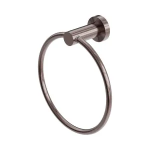 Mecca Hand Towel Ring Brushed Bronze by NERO, a Towel Rails for sale on Style Sourcebook