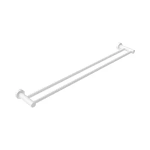 Mecca Double Towel Rail 600mm Matte White by NERO, a Towel Rails for sale on Style Sourcebook