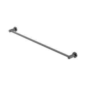 Mecca Single Towel Rail 800mm Gun Metal by NERO, a Towel Rails for sale on Style Sourcebook