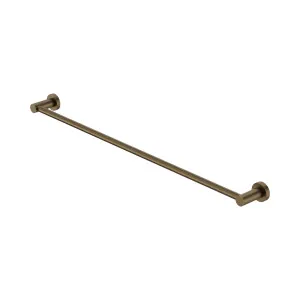 Mecca Single Towel Rail 800mm Tumbled Antique Brass by NERO, a Towel Rails for sale on Style Sourcebook