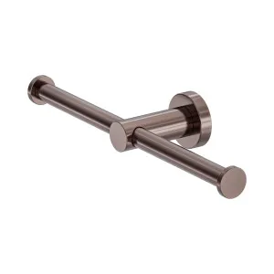 Mecca Double Toilet Roll Holder Brushed Bronze by NERO, a Toilet Paper Holders for sale on Style Sourcebook