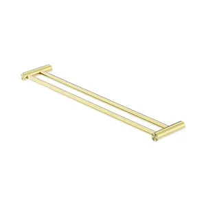 New Mecca Double Towel Rail 600mm Brushed Gold by NERO, a Towel Rails for sale on Style Sourcebook