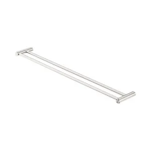 New Mecca Double Towel Rail 800mm Brushed Nickel by NERO, a Towel Rails for sale on Style Sourcebook