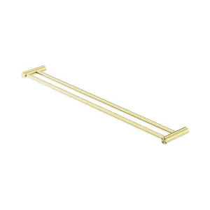 New Mecca Double Towel Rail 800mm Brushed Gold by NERO, a Towel Rails for sale on Style Sourcebook