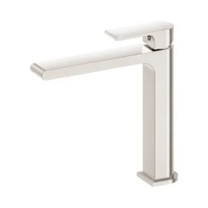 Bianca Mid Tall Basin Mixer Brushed Nickel by NERO, a Bathroom Taps & Mixers for sale on Style Sourcebook