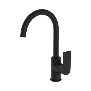 Bianca Kitchen Mixer Gooseneck Spout Matte Black by NERO, a Kitchen Taps & Mixers for sale on Style Sourcebook