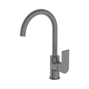 Bianca Kitchen Mixer Gooseneck Spout Gun Metal by NERO, a Kitchen Taps & Mixers for sale on Style Sourcebook