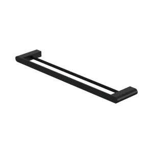 Bianca Double Towel Rail 600mm Matte Black by NERO, a Towel Rails for sale on Style Sourcebook