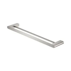 Bianca Double Towel Rail 600mm Brushed Nickel by NERO, a Towel Rails for sale on Style Sourcebook