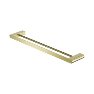 Bianca Double Towel Rail 600mm Brushed Gold by NERO, a Towel Rails for sale on Style Sourcebook