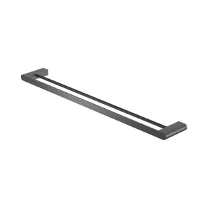 Bianca Double Towel Rail 800mm Gun Metal by NERO, a Towel Rails for sale on Style Sourcebook