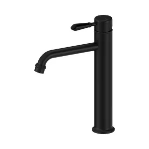 York Straight Tall Basin Mixer With Metal Lever Matte Black by NERO, a Bathroom Taps & Mixers for sale on Style Sourcebook