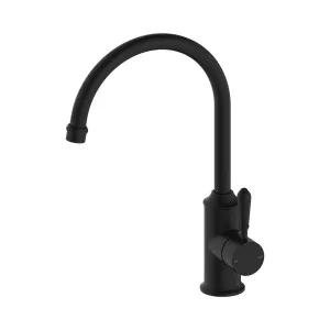 York Kitchen Mixer Gooseneck Spout With Metal Lever Matte Black by NERO, a Kitchen Taps & Mixers for sale on Style Sourcebook