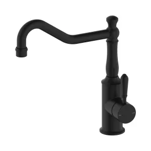 York Kitchen Mixer Hook Spout With Metal Lever Matte Black by NERO, a Kitchen Taps & Mixers for sale on Style Sourcebook