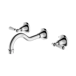York Wall Basin Set With Metal Lever Chrome by NERO, a Bathroom Taps & Mixers for sale on Style Sourcebook