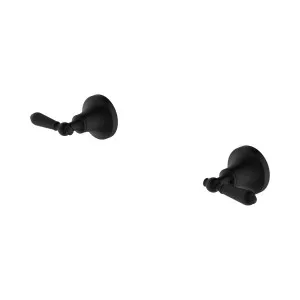 York Wall Top Assemblies With Metal Lever Matte Black by NERO, a Bathroom Taps & Mixers for sale on Style Sourcebook