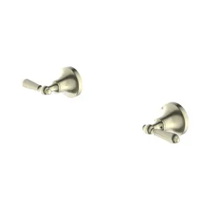 York Wall Top Assemblies With Metal Lever Aged Brass by NERO, a Bathroom Taps & Mixers for sale on Style Sourcebook
