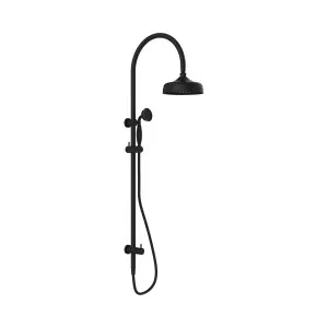 York Twin Shower With Metal Hand Shower Matte Black by NERO, a Shower Heads & Mixers for sale on Style Sourcebook