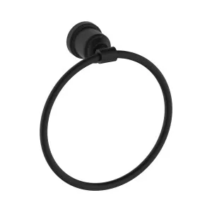 York Towel Ring Matte Black by NERO, a Towel Rails for sale on Style Sourcebook