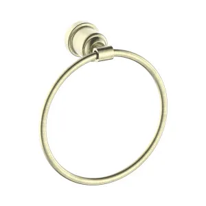 York Towel Ring Aged Brass by NERO, a Towel Rails for sale on Style Sourcebook