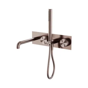 Opal Progressive Shower System With Spout 230mm Brushed Bronze by NERO, a Shower Heads & Mixers for sale on Style Sourcebook