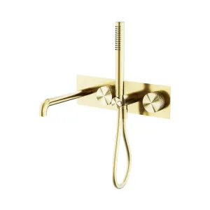 Opal Progressive Shower System With Spout 250mm Brushed Gold by NERO, a Shower Heads & Mixers for sale on Style Sourcebook