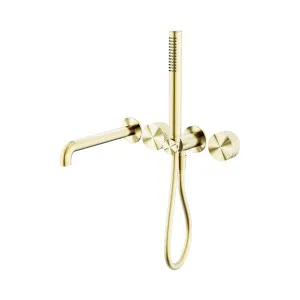Opal Progressive Shower System Separate Plate With Spout 230mm Brushed Gold by NERO, a Shower Heads & Mixers for sale on Style Sourcebook