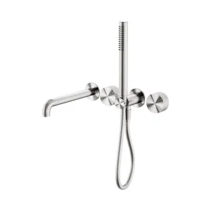 Opal Progressive Shower System Separate Plate With Spout 250mm Brushed Nickel by NERO, a Shower Heads & Mixers for sale on Style Sourcebook