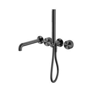 Opal Progressive Shower System Separate Plate With Spout 250mm Graphite by NERO, a Shower Heads & Mixers for sale on Style Sourcebook